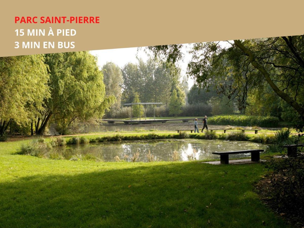 4 Chambres - Grande Maison - Parking - Jardin Amiens Exterior foto