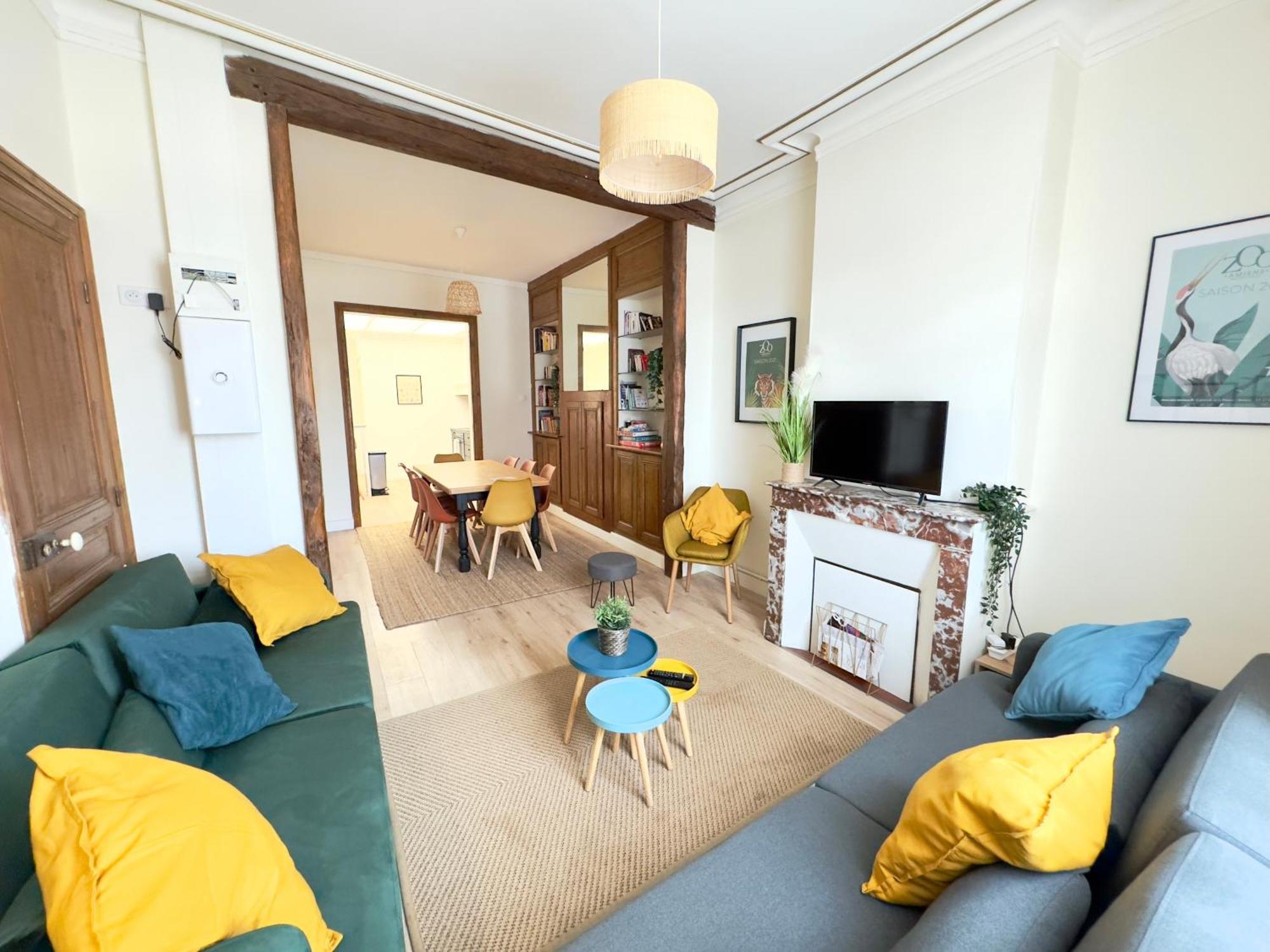 4 Chambres - Grande Maison - Parking - Jardin Amiens Exterior foto
